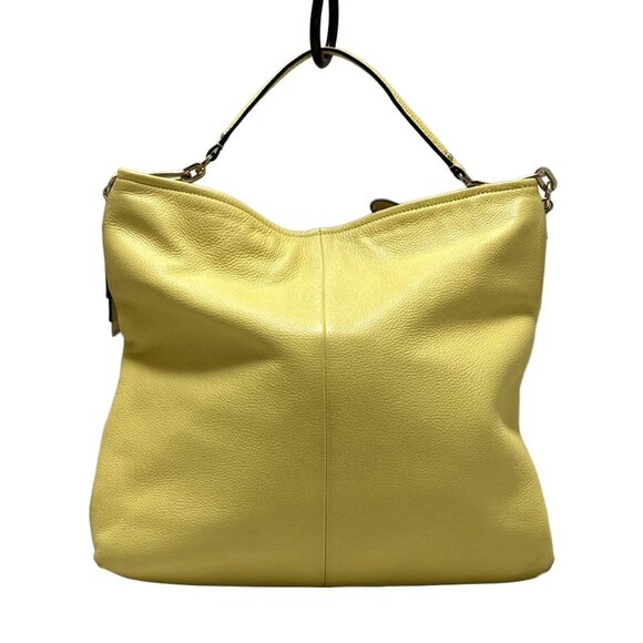 Auth COACH Madison Leather Hobo 27858 Yellow Leather - Shoulder Bag - Picture 3 of 10